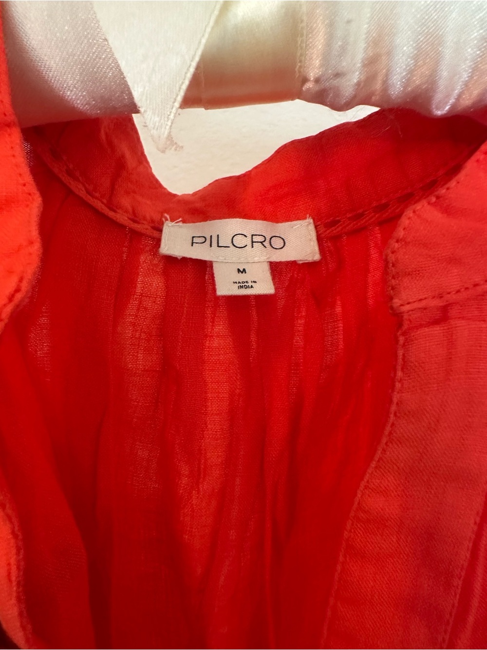 Pilcro Linen Split-Neck Short Sleeve Blouse - Picture 3 of 4